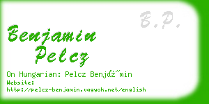 benjamin pelcz business card